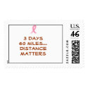 3 days60 miles...Distance Matters postage by SpiritoftheLaw 3 days60 miles...Distance Matters postage