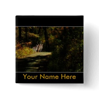 3 Deer Button/Nametag button
