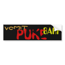 3 degrees of vomit bumper stickers