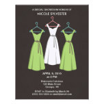 3 Dresses Bridal Shower Invitations