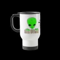 3-Eyed Alien commuter mug by Area52Q 3-Eyed Alien commuter mug