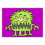3 Eyed Mongo Monster Greeting Cards