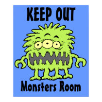 3 Eyed Mongo Monster Door Poster posters