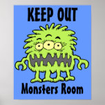 3 Eyed Mongo Monster Door Poster