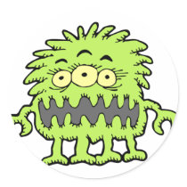 3 Eyed Mongo Monster Sticker