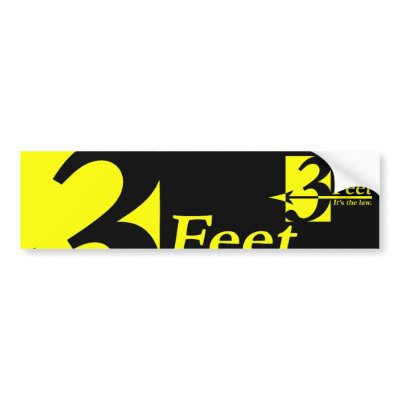 3 Feet - Designer style Bumper Stickers by Tuneya