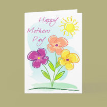 3 Flower Sketch-MD cards by William63 3 Flower Sketch-MD cards