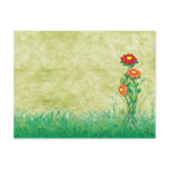 3 Flowers in The Garden postcard
