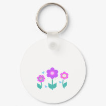 3 flowers keychains