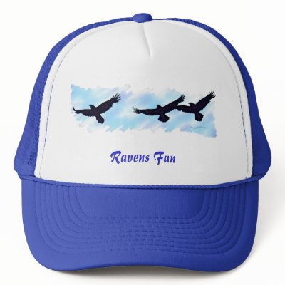 3 FLYING RAVENS Gift Series Trucker Hat by RavenSpiritPrints