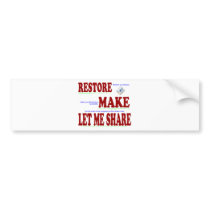 3 Fold Blessings by: William R. Nabaza of www.Naba Bumper Sticker