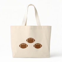 3 footballs canvas bag