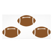 3 footballs photo cards