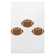 3 footballs stationery