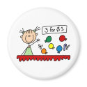 3 For $1 Fair Stick Figure Magnet by stick_figures 3 For $1 Fair Stick Figure Magnet