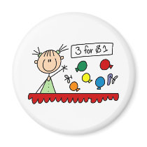 3 For $1 Fair Stick Figure Magnet