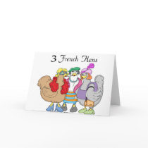 3 French Hens Card
