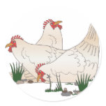 3 French Hens Stickers