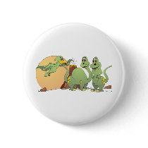 3 Friendly Dinosaurs Pinback Buttons