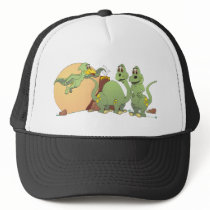 3 Friendly Dinosaurs Trucker Hats