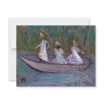 3 GIRLS IN A BOAT invitations
