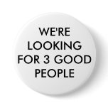 3 Good People Button