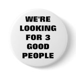 3 Good People  Button