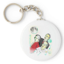 3 Guys Named Wolf and a Moon Key Chains