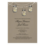 3 Hanging Mason Jars - Engagement Party Custom Announcement