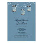 3 Hanging Mason Jars - Engagement Party Personalized Invites