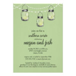 3 Hanging Mason Jars - Engagement Party Personalized Invitation
