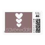 3 Heart | Save the Date Postage Stamp