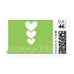 3 Heart | Save the Date Postage Stamp