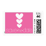 3 Heart | Save the Date Postage Stamps