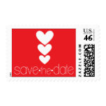 3 Heart | Save the Date Postage Stamp