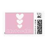 3 Heart | Save the Date Postage Stamp
