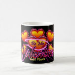 3 Hearts Be My Valentine neon sign Mugs