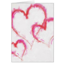 3 Hearts Greeting Card