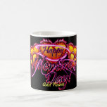 3 Hearts Happy Valentine's Day neon sign Mug