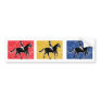 3-Horse-Riders Bumper Stickers