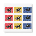 3-Horse-Riders Refrigerator Magnets