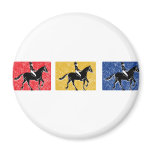 3-Horse-Riders Fridge Magnet