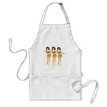 3 Hulas aprons