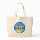 3 Hulas on beach Bags