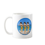 3 Hulas on beach Mugs