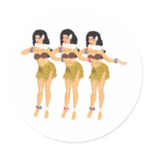 3 Hulas stickers