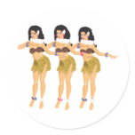 3 Hulas stickers
