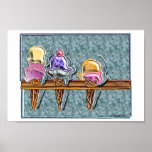 3 ice cream cones 1 posters