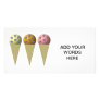 3 ice cream cones: Vanilla, chocolate & strawberry Photo Card