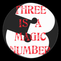 3 is a Magic Number stickers